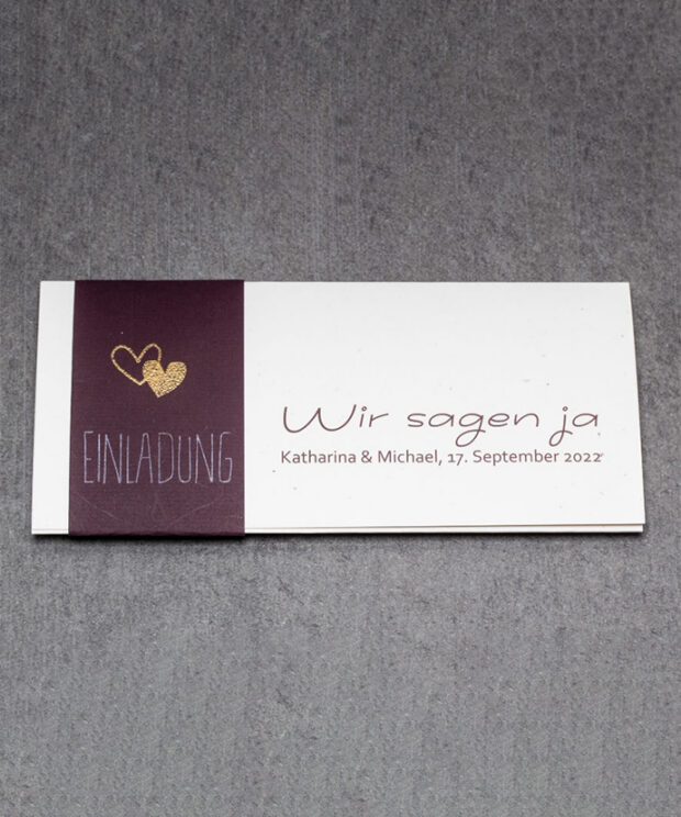 Hochzeitseinladung E046