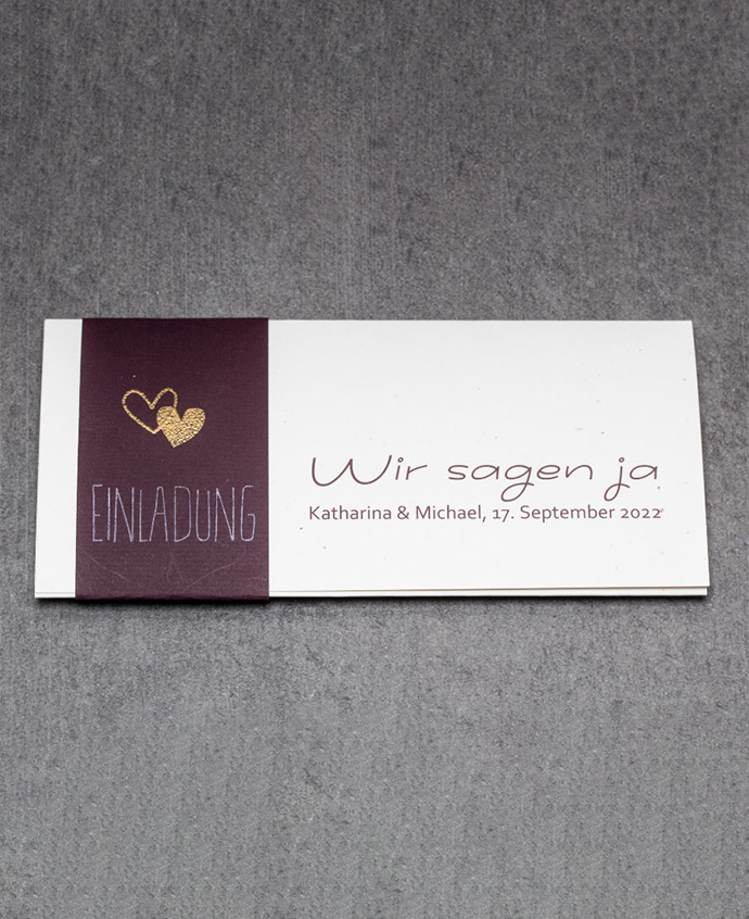 Hochzeitseinladung E046