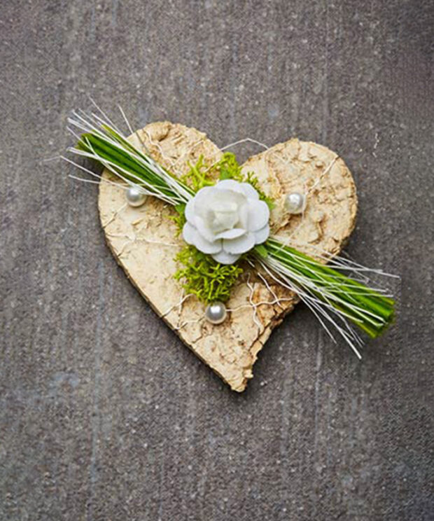 Hochzeitsanstecker Monika selberbasteln