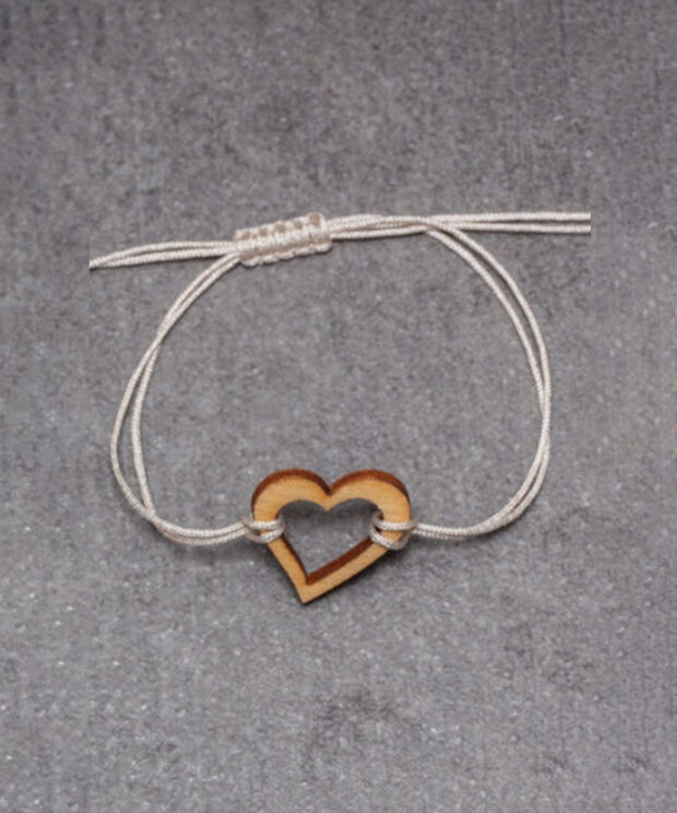 Armband Hochzeit Holzherz Gästearmband Hochzeitsarmband Monika Peuerbach