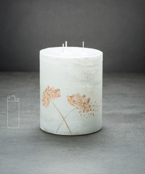 Hochzeitskerze Stumpenkerze Geburtstagskerze Jubiläumskerze Pusteblumenkerze