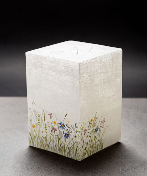 Hochzeitskerze Monika Kaltseis handbemalt