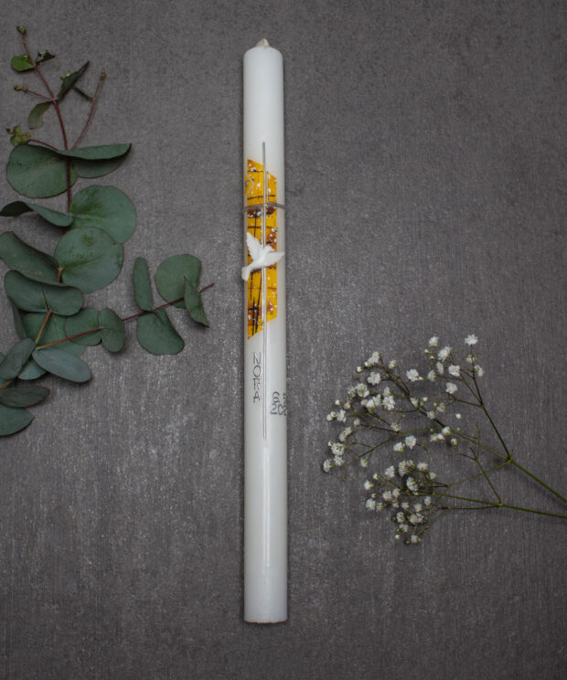 Taufkerze lang Taufgeschenk Taufpate Taufpatin Monika Kaltseis