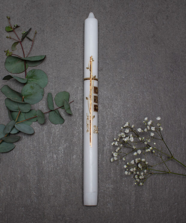 Taufkerze Kerze für Anlass Taufe Peuerbach