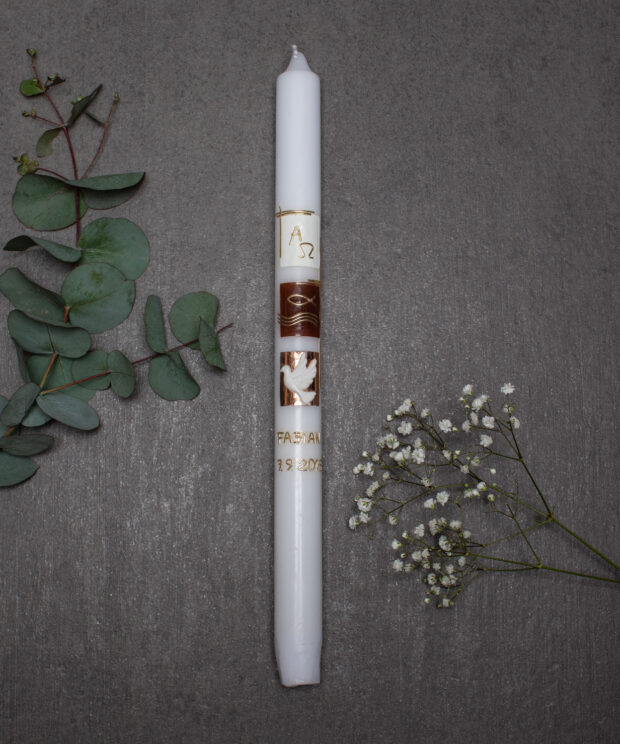 Taufkerze handgemacht Monika Peuerbach Oberösterreich