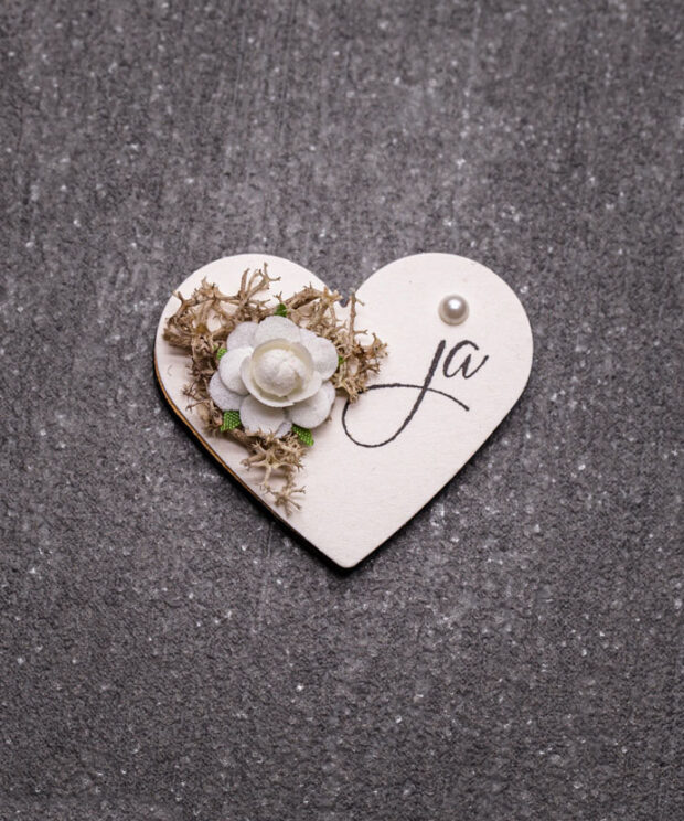 Anstecker basteln Hochzeitsanstecker Gästeanstecker Büscherl Monika Österreich