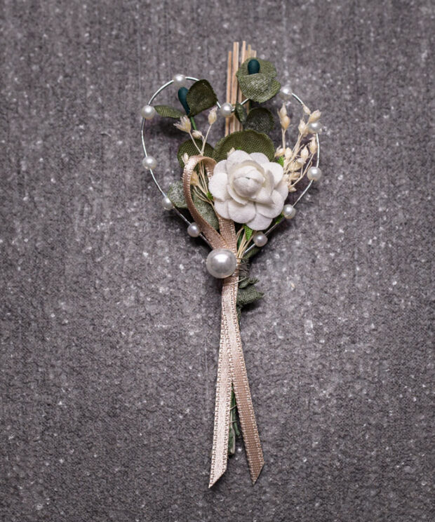 Anstecker Perlen Hochzeit Monika